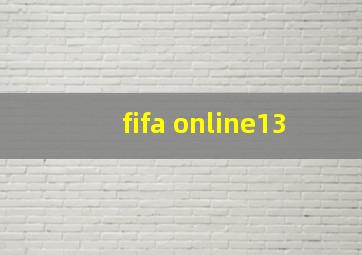 fifa online13